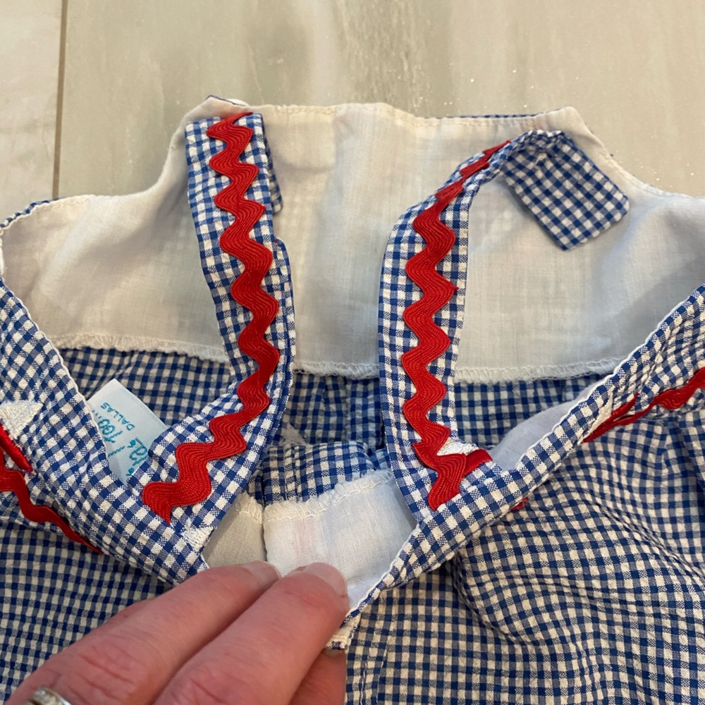 Blue and Red Kids Matching Set with Sailboat Design - Picture 8 of 11